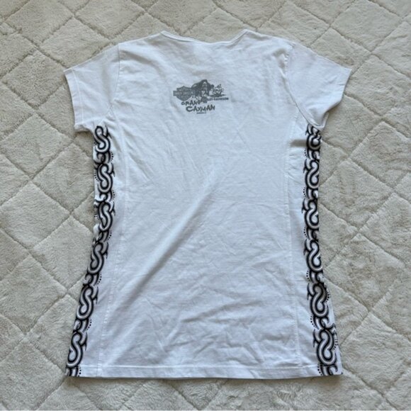 Harley Davidson | White with Black Flames Short Sleeve Tee | Size Large - Picture 3 of 6